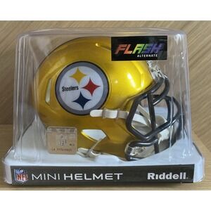 Pittsburgh Steelers NFL Flash Alternate Riddell Speed Mini‎ Helmet - New In Box